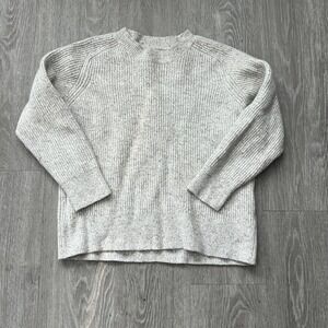 Everlane Womens Wool Ribbed Crewneck Sweater Casual Comfy Capsule Minimalist XL
